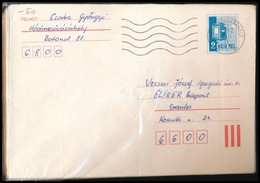 100 Db 2Ft 'postaládás' Futott Díjjegyes Boríték, Közte Sok Ajánlott (30 éve érintetlen Anyag) - Gebraucht