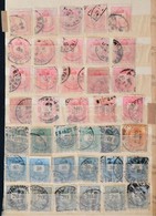 O Kis Régi Berakóban 160 Db Krajcáros Bélyeg + 4 Db Futott Levél (min. 50.000) - Used Stamps