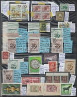 ** O Magyar Téves Nyomások, Perforálási érdekességek, érdekességek, ívszéldátum Stb. 3 Db A/4-es Fekete Berakólapon Fehé - Used Stamps