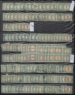 * O 2500 Db Portóbélyeg 1915-1931 + 1951 Kisegítő Portó 5 Db A/4-es Fekete Berakólapon, Fehér Dossziéban (200.000) - Used Stamps