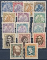 ** 1919-1925 Magyar Tanácsköztársasági Arcképek + Koronás Madonna 1-1 Sor (9.000) - Used Stamps