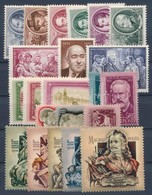 ** 1952-1953 Moszkva, Rákosi Mátyás, Szabadságharcosok, Da Vinci és Victor Hugo, II. Rákóczi Ferenc (II.), Nagy Októberi - Used Stamps