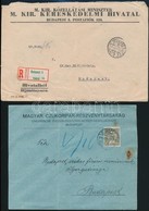 4 Db Régi Boríték Különféle Levélzárókkal, Közte 2 Db Ajánlott Küldemény - Used Stamps