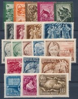 ** 5 Db Klf Sor Stecklapon, Benne DISZ (I.), Felszabadulás (II.), Gyermek (I.), Május 1. (I.), Sakk (I.) (7.300) - Used Stamps