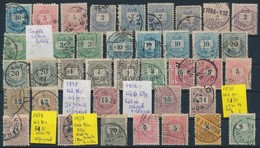 O Kis Krajcáros összeállítás, Benne Elfogazott Bélyegek Stecklapon (csak A Nagyobb értékeket Számolva A Kat. ért.: 12.00 - Used Stamps