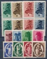 ** 1946-1947 Bélyegjubileum Sor Párokban + Vasútjubileum és SAS Sor Stecklapon (8.400) - Used Stamps