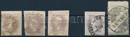 O 1867 3 Db Hírlapbélyeg + 2 Db Osztrák Hírlapbélyeg - Used Stamps