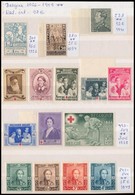 ** Belgium 1926-1949 15 Db Klf Bélyeg Közepes Berakólapon (Mi EUR 98,-) - Other & Unclassified