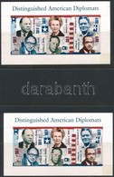 ** Amerikai Egyesült Államok 2 Db Kisív: Amerikai Diplomaták, 4,68$ Névérték - Otros & Sin Clasificación
