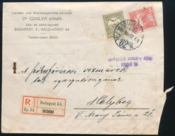 1915 Budapest Helyi Ajánlott Levél 'Levélgyűjtő Szekrény útján Adatott Fel' - Altri & Non Classificati