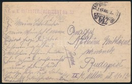 1917 Tábori Posta Képeslap 'K.u.k. Infanterieregiment Nr.33.' + 'TP 642' - Sonstige & Ohne Zuordnung