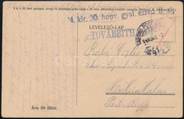 1918 Tábori Posta Képeslap / Field Postcard 'M.kir. 30. Honv. Gyal. Ezred II. Zlj.' + 'TP 414' - Autres & Non Classés