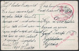 1914 Tábori Posta Képeslap 'EGYLETI TARTALÉKKÓRHÁZ / BUDAPEST' + 'Katona ápolási ügy' - Autres & Non Classés