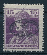 ** Debrecen I. 1919 Károly 15f Fekete Felülnyomással, Garancia Nélkül (**50.000) - Autres & Non Classés