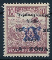 ** Nyugat-Magyarország II. 1921 Arató 10f Garancia Nélkül (20.000) - Altri & Non Classificati