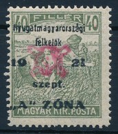 ** Nyugat-Magyarország II. 1921 Arató 40f Garancia Nélkül (80.000) - Sonstige & Ohne Zuordnung