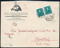 1934 Levél 20f Bérmentesítéssel Budapestről Keszthelyre - Sonstige & Ohne Zuordnung