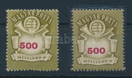 ** 1946 Milliárdos 500 Milliárd P Erősen Elfogazott Bélyeg Eltolódott értékszámmal - Sonstige & Ohne Zuordnung