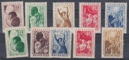 ** 1949 VIT Bp. Sor + Blokkból Kitépett Bélyegek - Altri & Non Classificati