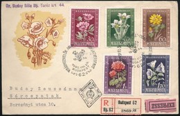 1950 Virág (I.) Ajánlott Expressz FDC - Altri & Non Classificati