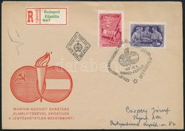 1951 Magyar-szovjet Barátság Sor Ajánlott FDC-n - Autres & Non Classés