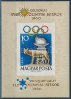 ** 1960 Olimpia (I.) - Róma Vágott Blokk (10.000) - Altri & Non Classificati