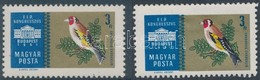 ** 1961 Nemzetközi Bélyegkiállítás 3Ft A Madár Csőre Feketenyomat Nélkül + Támpéldány - Other & Unclassified