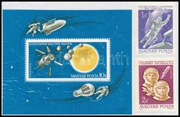 ** 1965 Voszhod 2  Vágott Sor + Az űrkutatás Eredményei Vágott Blokk  (8.000) - Autres & Non Classés