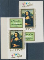 ** 1974 Mona Lisa 2 Db ívsarki Vágott Bélyeg (8.000) - Sonstige & Ohne Zuordnung