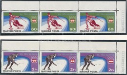 ** 1975 Olimpia 60f, 2Ft ívsarki Hármascsíkok Fogazás Elcsúszással - Andere & Zonder Classificatie