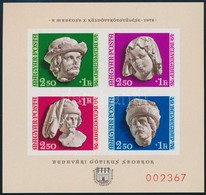 ** 1976 Budavári Gótikus Szobrok Blokk ,,A Magyar Posta Ajándéka' - Andere & Zonder Classificatie