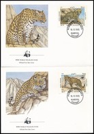 1985 WWF: Leopárd Sor 4 Db FDC-n Mi 1453-1456 - Sonstige & Ohne Zuordnung