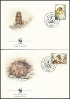 1988 WWF: Berber Makákó Sor 4 Db FDC-n Mi 972-975 - Andere & Zonder Classificatie