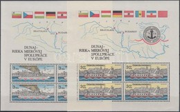 ** 1982 125 éves A Duna Bizottság Blokk Sor Mi 51-52 - Other & Unclassified