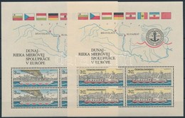 ** 1982 125 éves A Duna Bizottság Blokksor Mi 51-52 - Other & Unclassified