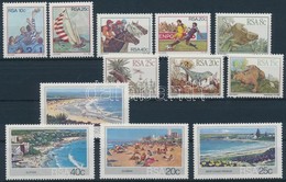 ** 1980-1983 10 Db Sor és 1 Bélyeg 2 Stecklapon - Sonstige & Ohne Zuordnung