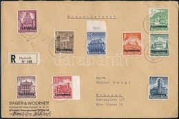 Deutsches Reich 1941 Luxemburg Német Megszállás Teljes Sorral Szépen Futott, érkeztetett Ajánlott Levél ,,DIEKIRCH' - ,, - Other & Unclassified