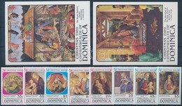 ** 1989 Botticelli Festmények Sor Mi 1278-1285 + Blokksor Mi 160-161 - Andere & Zonder Classificatie