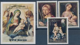 ** 1983 Correggio: Festmény Sor Mi 2423-2425 + Blokk 164 - Other & Unclassified