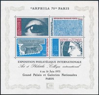 ** 1975 Nemzetközi Bélyegkiállítás ARPHILA '75, Párizs (V). Blokk,
International Stamp Exhibition ARPHILA '75, Paris (V) - Altri & Non Classificati