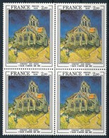 ** 1979 Van-Gogh épület Négyestömb,
Van-Gogh Building Block Of 4
Mi 2176 - Other & Unclassified