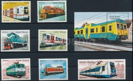 ** 1989 Vonat Sor Mi 1033-1039+ Blokk Mi 276 - Andere & Zonder Classificatie