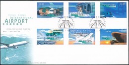 1998 Nemzetközi Repülőtér Sor FDC-n Mi 843-848 - Altri & Non Classificati