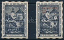 ** 1943 Bélyegkiállítás + Felülnyomott Bélyeg Mi 115+117 - Altri & Non Classificati