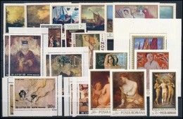 ** 0 Festmény Motívum 37 Db Bélyeg és 1 Blokk,
Paintings 37 Stamps And 1 Block - Autres & Non Classés
