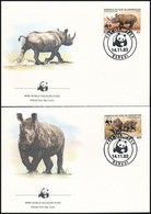 1983 WWF: Keskenyszájú Orrszarvú Sor 4 Db FDC-n Mi 985-988 A - Autres & Non Classés