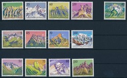 ** 1989-1991 Hegyek Motívum 3 Db Klf Sor és 1 önálló érték Mi 974-977, 993-996, 1000-1003, 1023 - Altri & Non Classificati