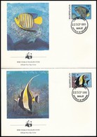 1986 WWF: Halak Sor 4 Db FDC-n Mi 1198-1201 - Otros & Sin Clasificación