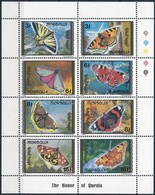 ** 1992 Lepke Kisív,
Butterfly Mini Sheet
Mi 2400-2407 - Sonstige & Ohne Zuordnung