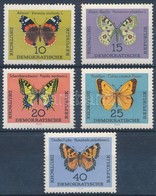 ** 1964 Lepke Sor,
Butterfly Set
Mi 1004-1008 - Andere & Zonder Classificatie